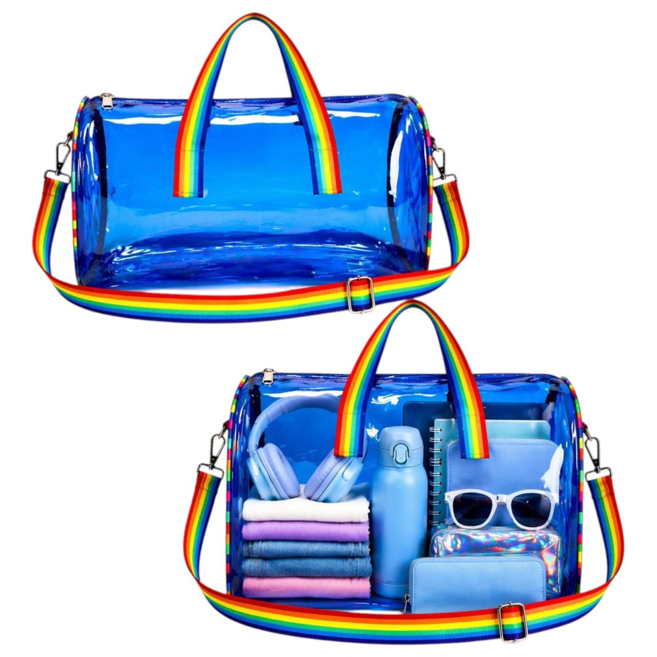 Rainbow Clear Duffle Bag